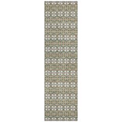 Machine Washable Indoor/Outdoor Chantille ACN2695 Green 2'3" x 7'6" Runner Rug
