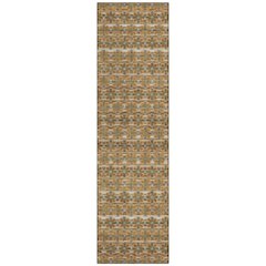 Machine Washable Indoor/Outdoor Chantille ACN2695 Orange 2'3" x 7'6" Runner Rug