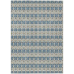 Machine Washable Indoor/Outdoor Chantille ACN2695 Teal 2'6" x 3'10" Rug