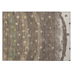 Machine Washable Indoor/Outdoor Chantille ACN2696 Brown 1'8" x 2'6" Rug