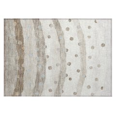 Machine Washable Indoor/Outdoor Chantille ACN2696 Ivory 1'8" x 2'6" Rug
