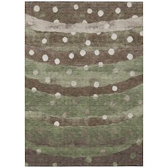 Machine Washable Indoor/Outdoor Chantille ACN2696 Green 2'6" x 3'10" Rug
