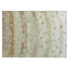 Machine Washable Indoor/Outdoor Chantille ACN2696 Green 1'8" x 2'6" Rug