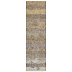 Machine Washable Indoor/Outdoor Chantille ACN2696 Brown 2'3" x 7'6" Runner Rug