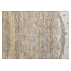 Machine Washable Indoor/Outdoor Chantille ACN2696 Brown 1'8" x 2'6" Rug