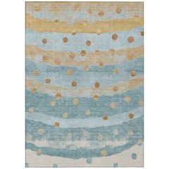 Machine Washable Indoor/Outdoor Chantille ACN2696 Teal 2'6" x 3'10" Rug