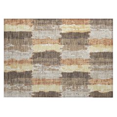Machine Washable Indoor/Outdoor Chantille ACN2697 Brown 1'8" x 2'6" Rug
