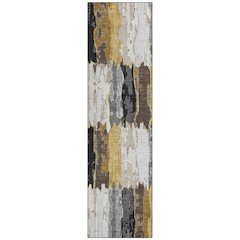 Machine Washable Indoor/Outdoor Chantille ACN2697 Gray 2'3" x 7'6" Runner Rug