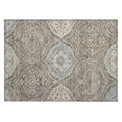 Machine Washable Indoor/Outdoor Chantille ACN2698 Brown 1'8" x 2'6" Rug