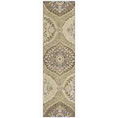 Machine Washable Indoor/Outdoor Chantille ACN2698 Gold 2'3" x 7'6" Runner Rug