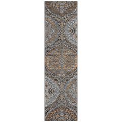 Machine Washable Indoor/Outdoor Chantille ACN2698 Gray 2'3" x 7'6" Runner Rug