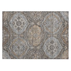 Machine Washable Indoor/Outdoor Chantille ACN2698 Gray 1'8" x 2'6" Rug
