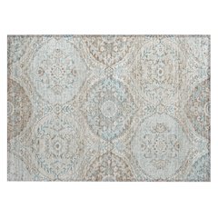 Machine Washable Indoor/Outdoor Chantille ACN2698 Ivory 1'8" x 2'6" Rug