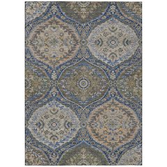 Machine Washable Indoor/Outdoor Chantille ACN2698 Blue 2'6" x 3'10" Rug