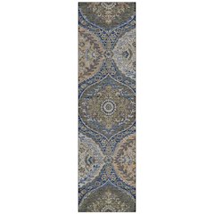 Machine Washable Indoor/Outdoor Chantille ACN2698 Blue 2'3" x 7'6" Runner Rug