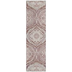 Machine Washable Indoor/Outdoor Chantille ACN2698 Pink 2'3" x 7'6" Runner Rug