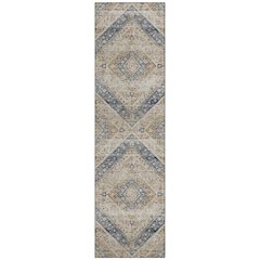 Machine Washable Indoor/Outdoor Chantille ACN2699 Brown 2'3" x 7'6" Runner Rug