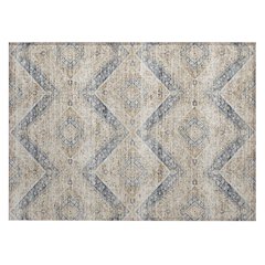 Machine Washable Indoor/Outdoor Chantille ACN2699 Brown 1'8" x 2'6" Rug