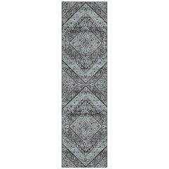 Machine Washable Indoor/Outdoor Chantille ACN2699 Gray 2'3" x 7'6" Runner Rug