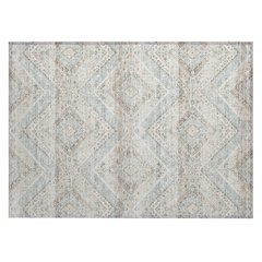 Machine Washable Indoor/Outdoor Chantille ACN2699 Ivory 1'8" x 2'6" Rug