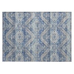 Machine Washable Indoor/Outdoor Chantille ACN2699 Blue 1'8" x 2'6" Rug