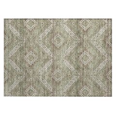 Machine Washable Indoor/Outdoor Chantille ACN2699 Green 1'8" x 2'6" Rug