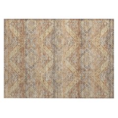 Machine Washable Indoor/Outdoor Chantille ACN2699 Orange 1'8" x 2'6" Rug
