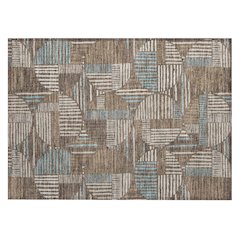 Machine Washable Indoor/Outdoor Chantille ACN2700 Brown 1'8" x 2'6" Rug