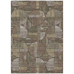 Machine Washable Indoor/Outdoor Chantille ACN2700 Brown 2'6" x 3'10" Rug