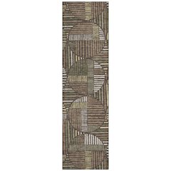 Machine Washable Indoor/Outdoor Chantille ACN2700 Brown 2'3" x 7'6" Runner Rug