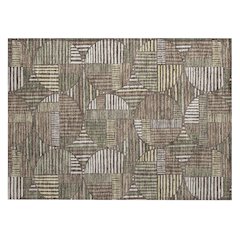 Machine Washable Indoor/Outdoor Chantille ACN2700 Brown 1'8" x 2'6" Rug
