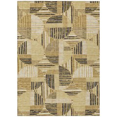 Machine Washable Indoor/Outdoor Chantille ACN2700 Gold 2'6" x 3'10" Rug