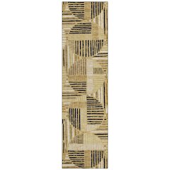 Machine Washable Indoor/Outdoor Chantille ACN2700 Gold 2'3" x 7'6" Runner Rug