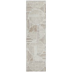Machine Washable Indoor/Outdoor Chantille ACN2700 Ivory 2'3" x 7'6" Runner Rug