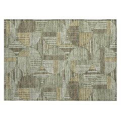 Machine Washable Indoor/Outdoor Chantille ACN2700 Green 1'8" x 2'6" Rug