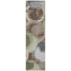 Machine Washable Indoor/Outdoor Chantille ACN2701 Brown 2'3" x 7'6" Runner Rug