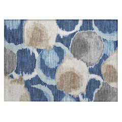Machine Washable Indoor/Outdoor Chantille ACN2701 Blue 1'8" x 2'6" Rug