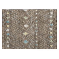Machine Washable Indoor/Outdoor Chantille ACN2702 Brown 1'8" x 2'6" Rug