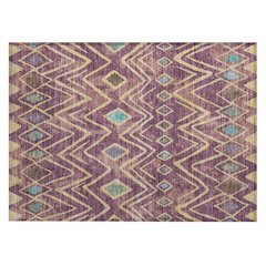 Machine Washable Indoor/Outdoor Chantille ACN2702 Purple 1'8" x 2'6" Rug