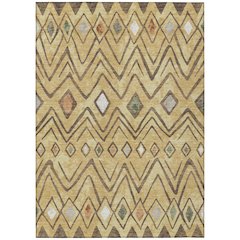 Machine Washable Indoor/Outdoor Chantille ACN2702 Gold 2'6" x 3'10" Rug