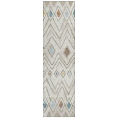 Machine Washable Indoor/Outdoor Chantille ACN2702 Ivory 2'3" x 7'6" Runner Rug