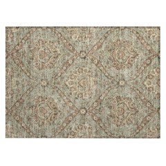Machine Washable Indoor/Outdoor Chantille ACN2703 Green 1'8" x 2'6" Rug