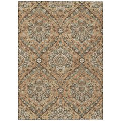 Machine Washable Indoor/Outdoor Chantille ACN2703 Orange 2'6" x 3'10" Rug
