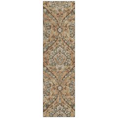 Machine Washable Indoor/Outdoor Chantille ACN2703 Orange 2'3" x 7'6" Runner Rug