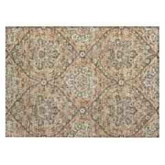 Machine Washable Indoor/Outdoor Chantille ACN2703 Orange 1'8" x 2'6" Rug