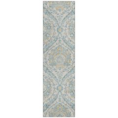 Machine Washable Indoor/Outdoor Chantille ACN2703 Ivory 2'3" x 7'6" Runner Rug