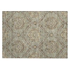 Machine Washable Indoor/Outdoor Chantille ACN2703 Green 1'8" x 2'6" Rug
