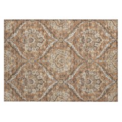 Machine Washable Indoor/Outdoor Chantille ACN2703 Orange 1'8" x 2'6" Rug