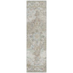 Machine Washable Indoor/Outdoor Chantille ACN2704 Ivory 2'3" x 7'6" Runner Rug