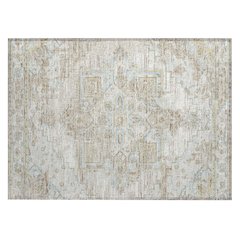 Machine Washable Indoor/Outdoor Chantille ACN2704 Ivory 1'8" x 2'6" Rug